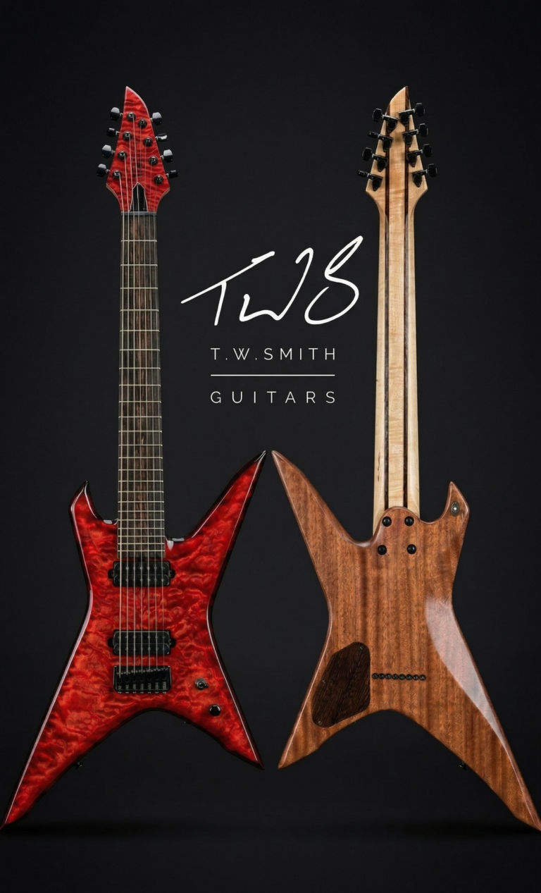 T.W. Smith X custom guitar body shape