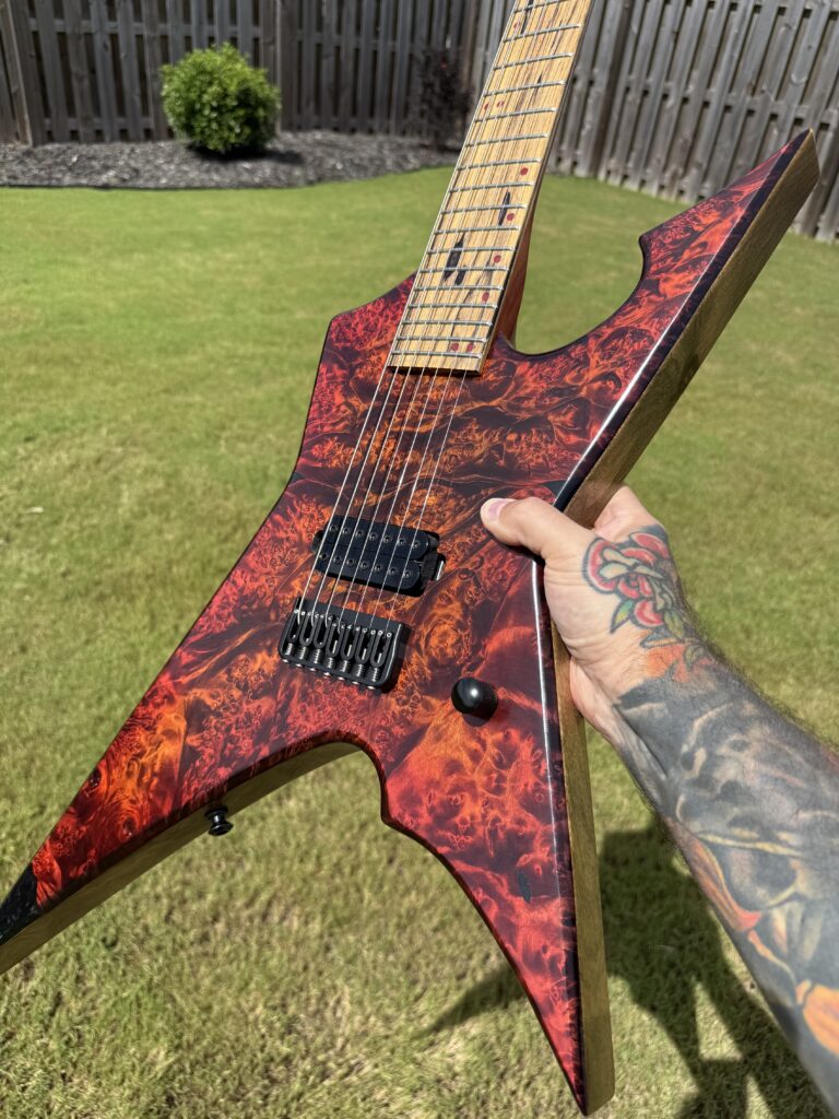 Custom guitar detail by T.W. Smith Guitars