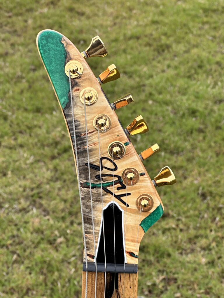 Custom guitar detail by T.W. Smith Guitars