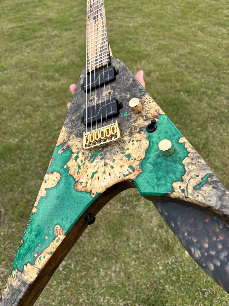 Custom guitar detail by T.W. Smith Guitars