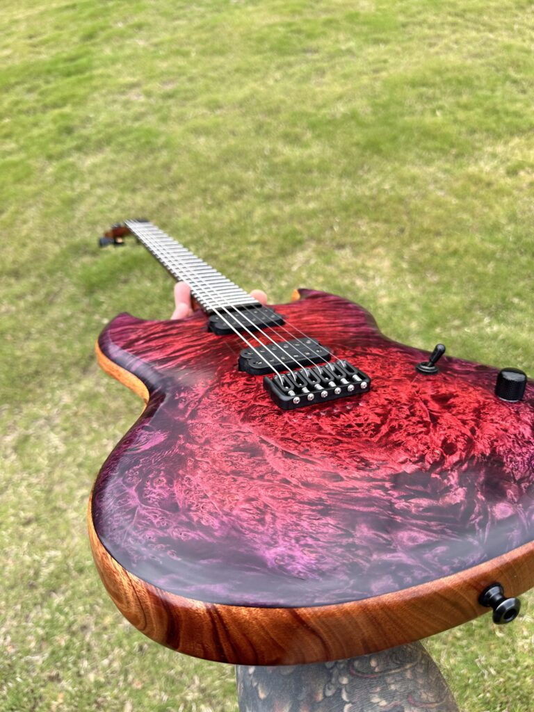Custom guitar detail by T.W. Smith Guitars