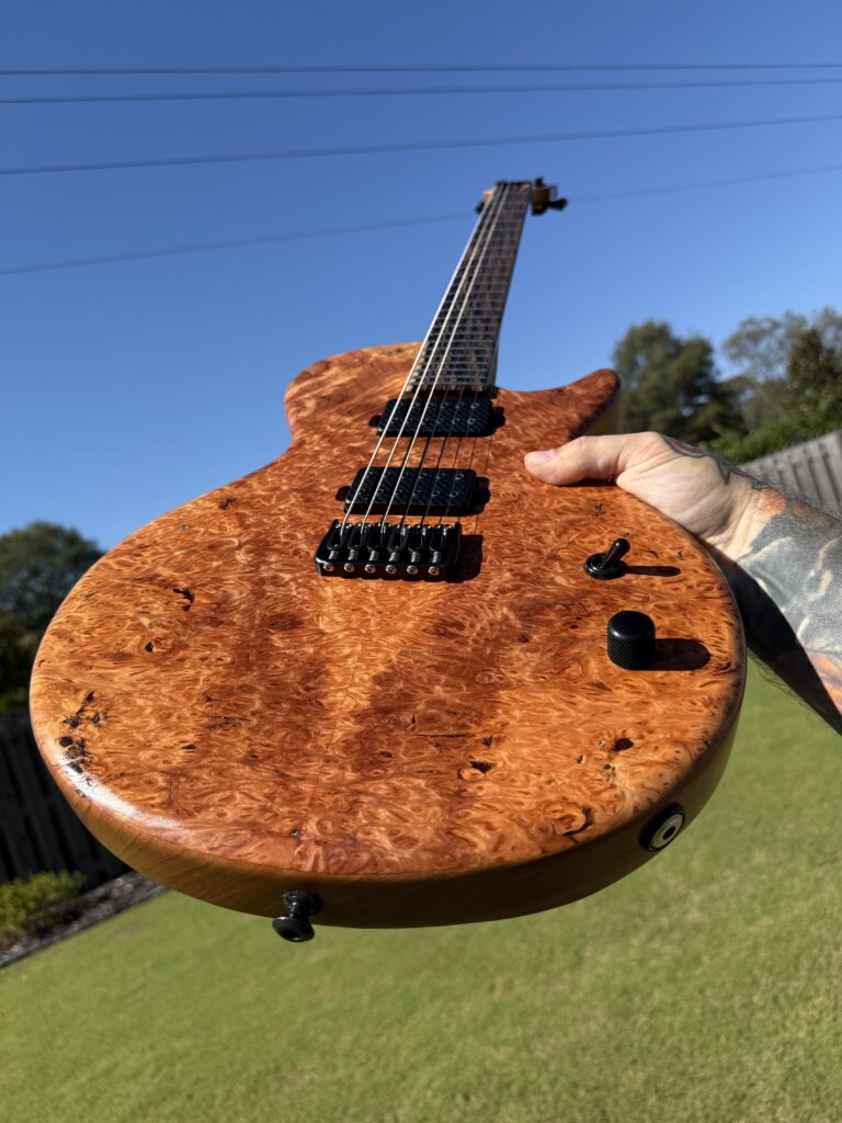 Custom guitar detail by T.W. Smith Guitars