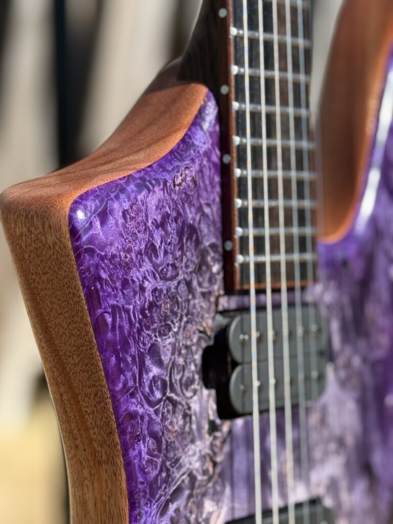 Custom guitar detail by T.W. Smith Guitars