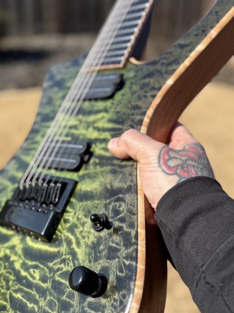 Custom guitar detail by T.W. Smith Guitars