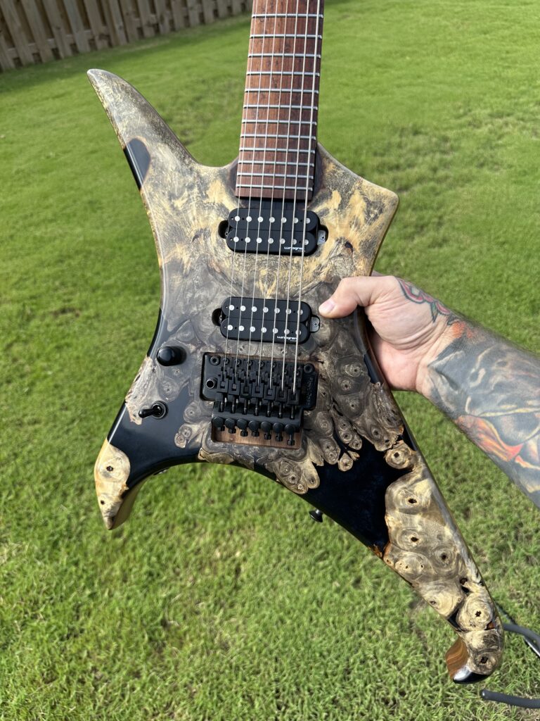 Custom guitar detail by T.W. Smith Guitars