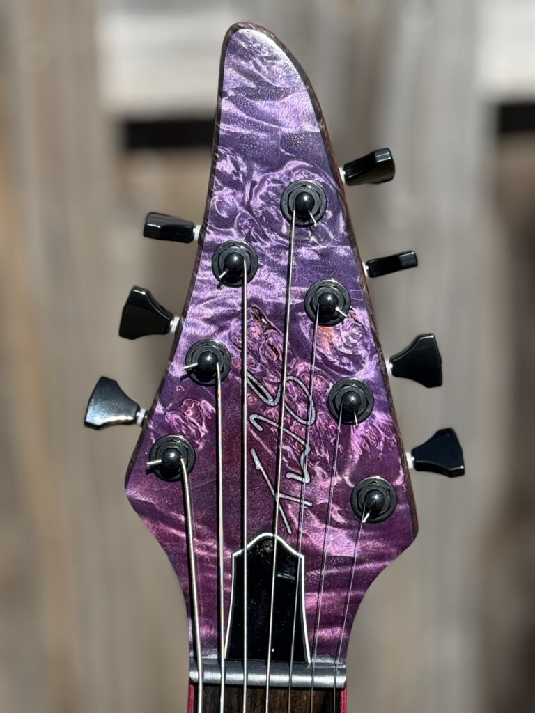 Custom guitar detail by T.W. Smith Guitars