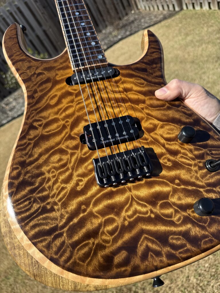 Custom guitar detail by T.W. Smith Guitars
