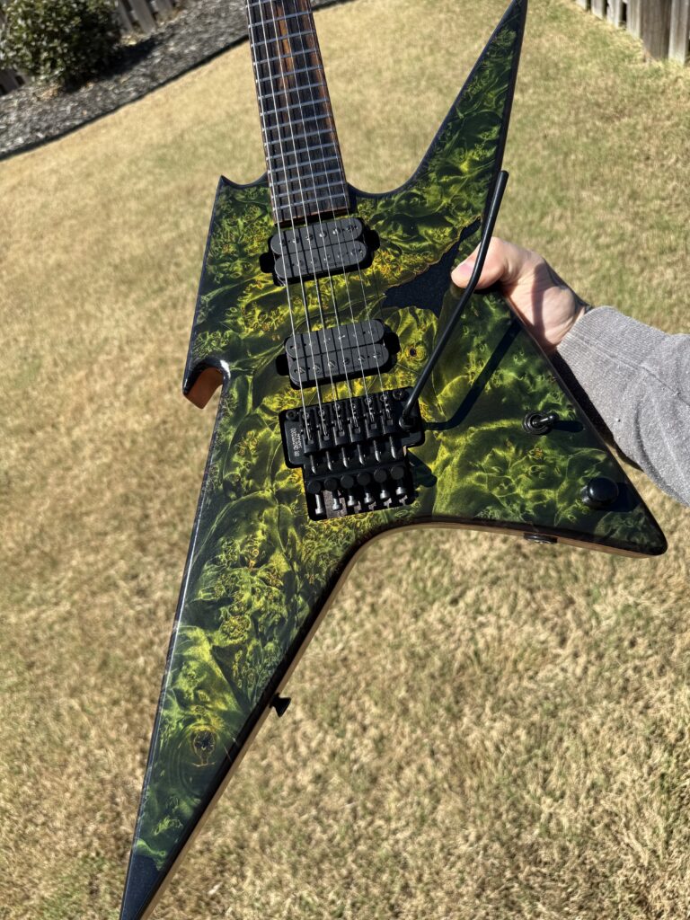 Custom guitar detail by T.W. Smith Guitars