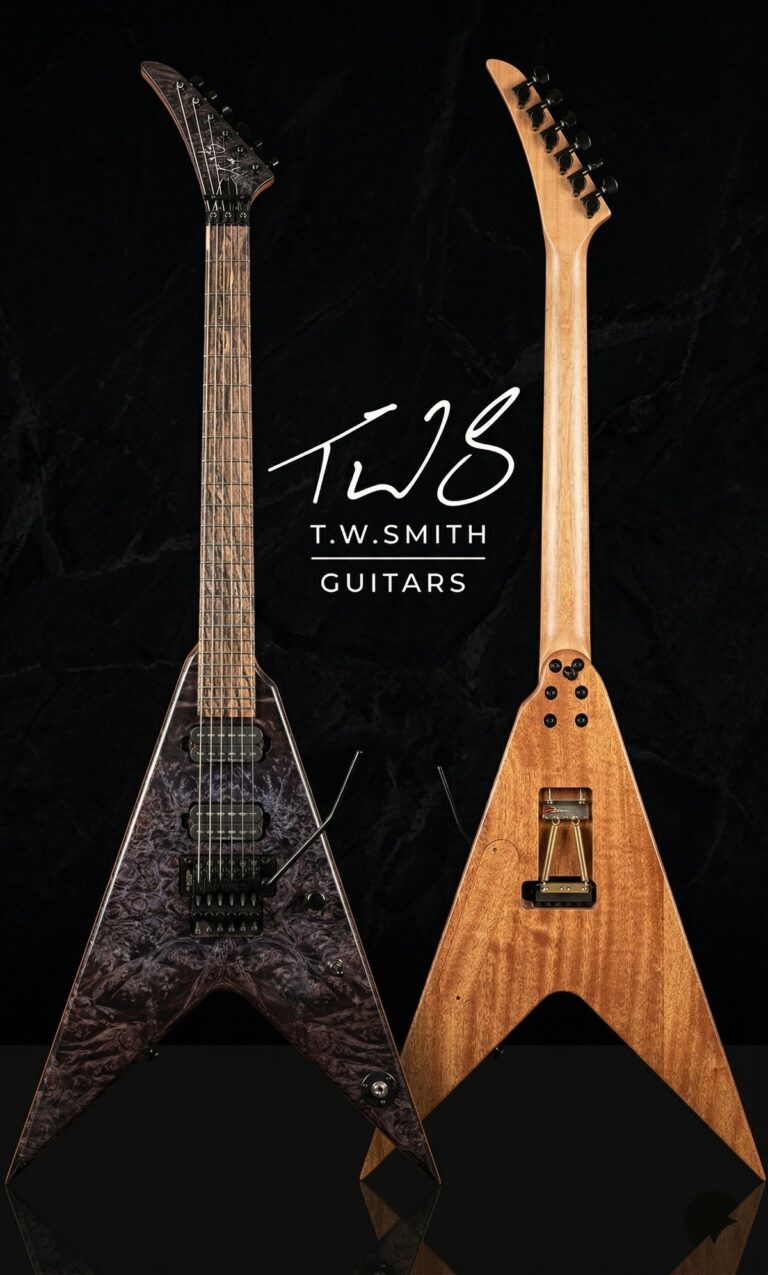 T.W. Smith Full V custom guitar body shape