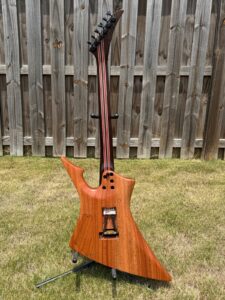 T.W. Smith Arch 6-string — back, natural mahogany